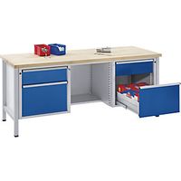 Banco de trabajo bastidor modular 2 cajones de 180 mm 2 de