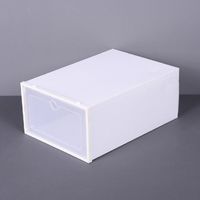 Galozzoit – Clear Plastic Shoe Box – Compact Storage 31 x 20 x 13 cm – Flap for Quick Access – Durable and Sturdy