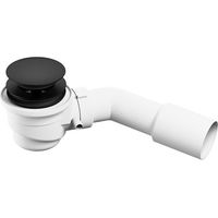 Cersanit Crea - Garniture de vidage de baignoire, ClickClack, noir S904-008