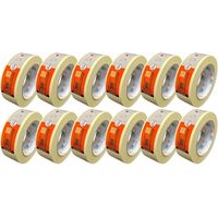 Zulu Premium Painters Beige Masking Tape (L)50m (W)38mm, Pack of 12