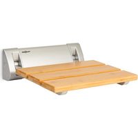 Arielle Duschsitz Bambus Aluminium klappbar 160 kg max. holz