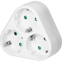 Splitter 3x2P+Z con interruttore OR-AE-1378(GS) schuko