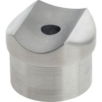 CROSO Adapter für Rohr ø 42,4 x 2,0mm,Sattelmaß 42,4mm,Höhe 18 mm,Edelstahl V2A