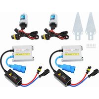 Jeffergarden Kit de Faros Xenón H7 8000K Ultrabrillante para Coche, 55W con Balasto Plateado Delgado