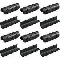100 clips para invernadero de 25 mm, resistentes a altas temperaturas, duraderos y fáciles de usar para fijar lonas de invernadero, lonas de jardÃn, láminas, etc., color negro.