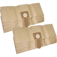 vhbw 20x sacs compatible avec Rowenta RB 53 / RB53, RB 54 / RB54, RB 55 / RB55, RB 56 / RB56 aspirateur - papier, couleur sable