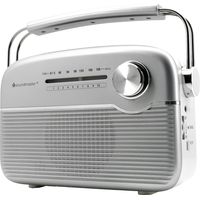 soundmaster TR480SI Akku-Radio UKW UKW Solarpanel Silber