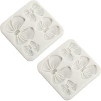 Moule à nœud papillon antiadhésif, inodore et flexible en silicone, motif nœud papillon, idéal pour la création de gâteaux au chocolat et de savons. Parfait pour la pâtisserie artisanale.