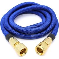 Tuyau D'arrosage Rétractable - Tuyau Extensible Jardin 2,5 m (s'étire à 7,5 m) - Raccords Métalliques 3/4" et 1/2" - Pour Arrosage Nettoyage Extérieur - 1 Pièce