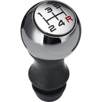 Pommeau de Levier de Vitesses en Aluminium à 5 Vitesses pour 106 206 207 207 306 307 407 408 508 Argent + Noir Nombre