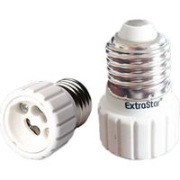 2 Pezzi Portalampade Adattatori Convertitore Lampada Attacco E27 a GU10