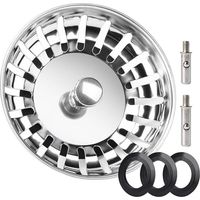 78mm Kitchen Sink Drain Plug Sink Strainer Stainless Steel Kitchen Plug for sinks, bathrooms, food waste and trap filters – prevents blockages and ors, one pack