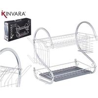 Escurridor para Fregadero Kinvara W3816-1050 Gris 45,5 x 24,5 x 37,5 cm