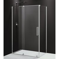 Polysan Rolls Line - Cabine de douche en trois parties, 120x100 cm, variante G/D, aluminium poli/verre transparent RL1215RL3415