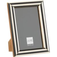 Portafoto 10x15 cm Legno Nero Bianco