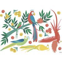 Sticker lilipinso perroquets inséparables 64 x 90 cm