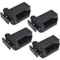 4 Pcs Closer Closet Door Closet Latches Closet Clasps Cabinet Catches Furniture Cabinet Lock (black)
