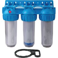 FILTRO ACQUA TRIPLO / ALLOGGIAMENTO 3X10 - 1"