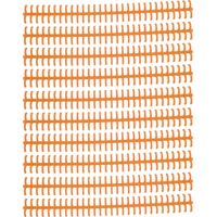 10 Anneaux de reliure à feuilles mobiles 30 trous, PP plastique résistant à l'usure 10mm, orange, pour étudiants et bureau