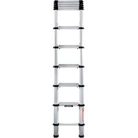 Telesteps – Échelle télescopique 3,30 m – Aluminium anodisé – 10 marches – Charge maximale 150 kg – Longueur rétractée 0,78 m