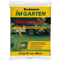 Beckmann Moosvernichter plus Rasendünger 15 kg Langzeitdünger Moosbekämpfung