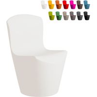 Slide Moderner Designstuhl für Bar Restaurant und Gartenküche Zoe - Weiß
