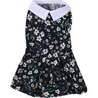 Robe de princesse élégante à fleurs pour chiot, pour le printemps et l'été, douce, respirante, légère et à la mode