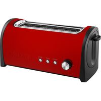 Toaster, 1 großer Schlitz, 1000 W, rote Küche