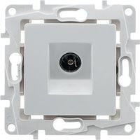 Prise d'antenne TV encastrable - Blanc