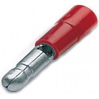 Conector de rosca roja con horquilla de 3 mm (100 piezas)