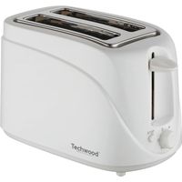 Grille Pain 2 avec Fentes, Techwood TGP-202 - Coloris Blanc