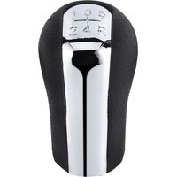 Pommeau de Levier de Vitesse, Tête de Pommeau de Levier de Vitesse de Voiture à 5 Vitesses Noir + Argent pour Verso Avensis Yaris/Vitz