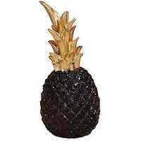 Zeitgenössische Ananas-Dekoration in Gold, rutschfeste Harzstatue für kunstvolle Interieurs