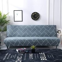 Housse de Canapé-lit pour Le Recouvrement Complet De Canapés sans Accoudoirs, Extensible élastique, Amovible, Parfaite Protection pour Canapé 160-190CM-RAPANDA