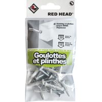 RED HEAD Erweiterungsstecker-Kit für Kabelkanäle und Sockel, Durchmesser 5 x Länge 25 mm Red head
