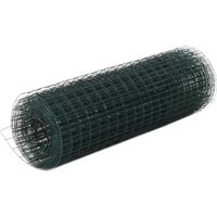 Rete elettrosaldata per recinzione in metallo, maglia rettangolare 75 x 50 mm -25 mt x h 175 cm / Plastificata Verde
