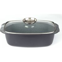 Royalty Line RL-ACR32M: Cazuela para asar con revestimiento de mármol de 32 cm