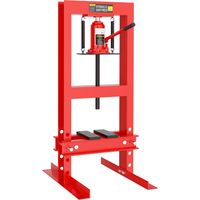 Wiltec – Presse hydraulique 6 tonnes – Table de pressage réglable 130–320 mm – Plage de travail 20–245 mm – Pour travaux d'atelier et d'industrie