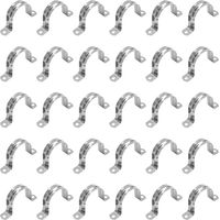 Collier de serrage en acier inoxydable de type U, collier de serrage semi-circulaire pour tuyau d'air et d'eau, fixations pour tuyaux d'eau - 50mm