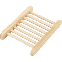 Porte-savon en bois artisanal, boîte à savon en rondin, égouttoir pour salle de bain, support antidérapant et drainant