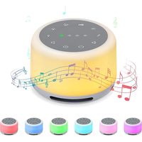 White Noise Sound Machine with Mood Light Natural Sounds & Music for Sleeping Rechargeable Natural S