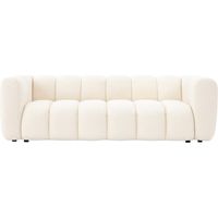 GABY - Canapé 3 places en tissu beige