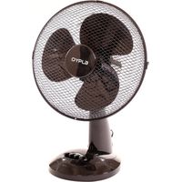Oypla Electrical 12" 3 Speed Oscillating Black Electric Desk Home Office Fan