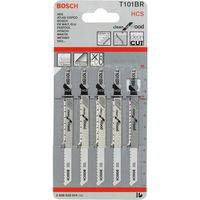 2608630014 - Set 5 lame per seghetto alternativo T 101 BR Clean for Wood