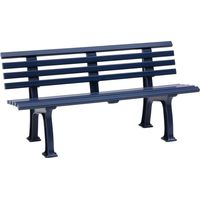 Gartenbank SYLT 3-Sitzer Länge 1500 mm, blau