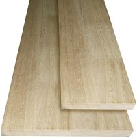 KIT de 10 pièces - PLANCHE en bois lamellé monocouche - poncée - Light Wood - aluminium végétal - dimension 20x2x100 cm
