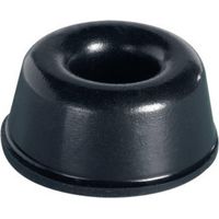 Pb-fastener Pie auto-adhesivo redondo negro Ø 22,3 mm H 10,2 mm