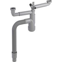 PREVEX Flexloc Siphon 1 1/2" mit 2 Anschlüssen für Küchenspülen/Becken Recyclet PREVEX Flexloc Siphon 1 1/2" mit 2 Anschlüssen für Küchenspülen/Becken Recyclet