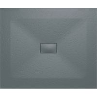 Aquariss SMC Slate Effect Shower Enclosure Tray Base 100cm Wide and Length 120cm Anthracite