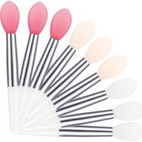 Lot de 9 pinceaux applicateurs en silicone pour masque à lèvres - Mini pinceau applicateur pour baumes et rouges à lèvres